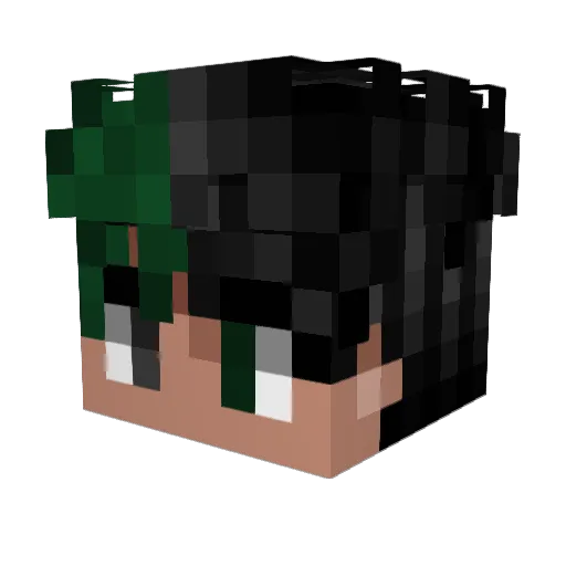 zmijozel Minecraft avatar head, 3D render