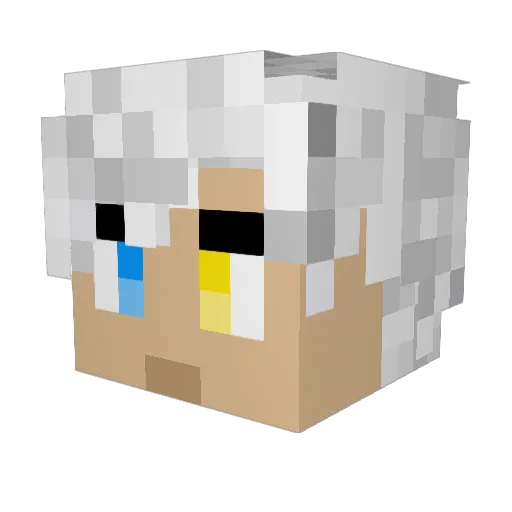 zmj050929 Minecraft avatar head, 3D render