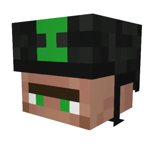 zmonaut Minecraft avatar head, 3D render