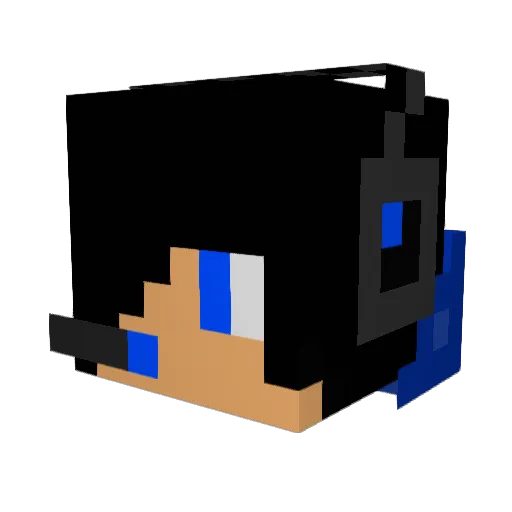 zmpi Minecraft avatar head, 3D render