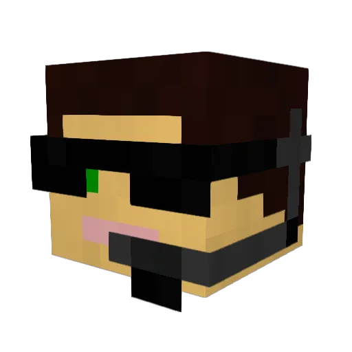zmpq4 Minecraft avatar head, 3D render