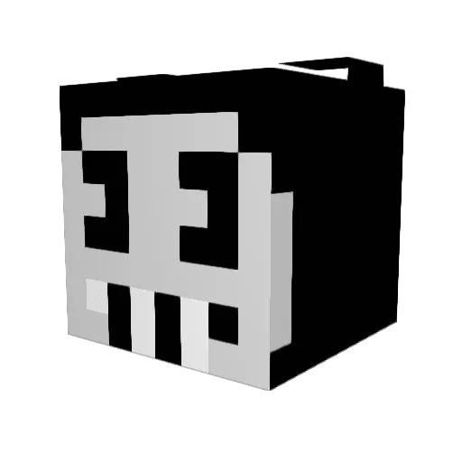 zmudu Minecraft avatar head, 3D render