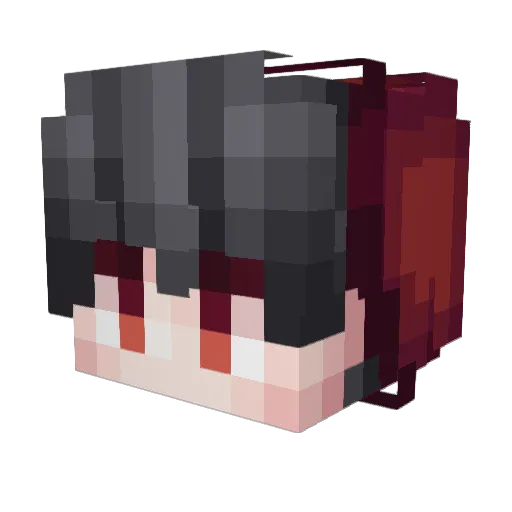 znahk Minecraft avatar head, 3D render