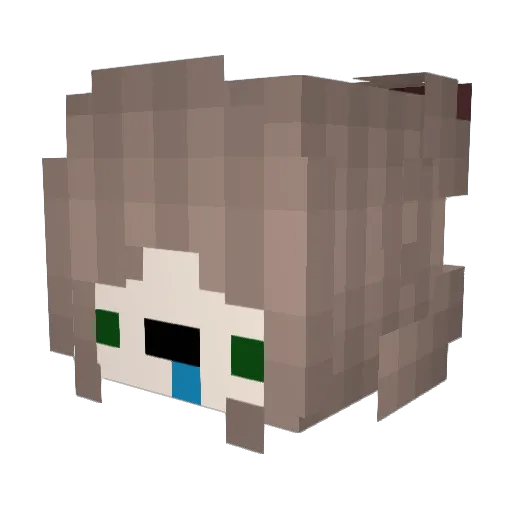 znicoleta Minecraft avatar head, 3D render