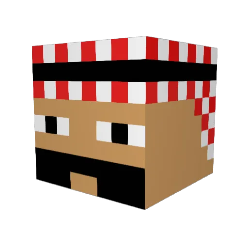 znidro2 Minecraft avatar head, 3D render