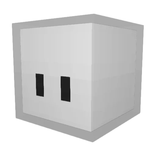 zniii1_ Minecraft avatar head, 3D render