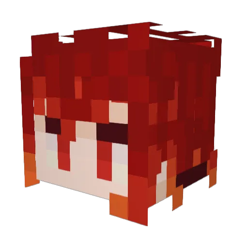 znitth Minecraft avatar head, 3D render