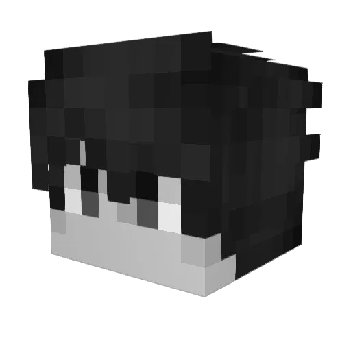 znl Minecraft avatar head, 3D render