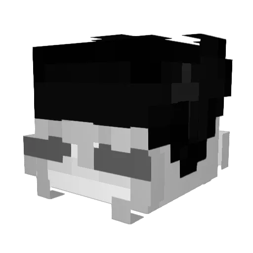 znpai Minecraft avatar head, 3D render