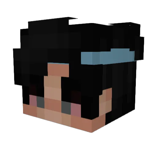 znuggetsclip Minecraft avatar head, 3D render