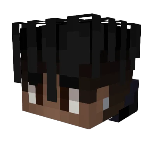 znznarx Minecraft avatar head, 3D render