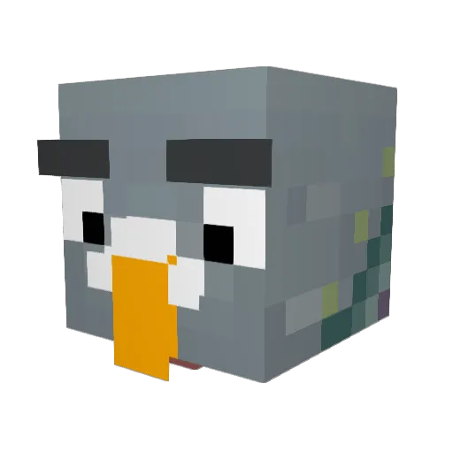 zoXe_ Minecraft avatar head, 3D render