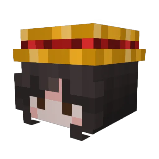 zo_duck Minecraft avatar head, 3D render