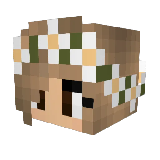 zoban_cz Minecraft avatar head, 3D render