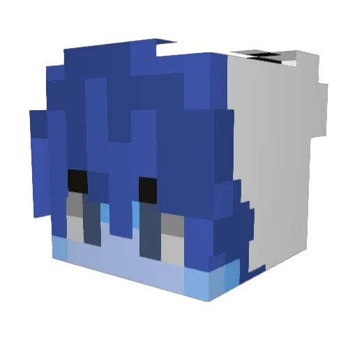 zobiseq Minecraft avatar head, 3D render