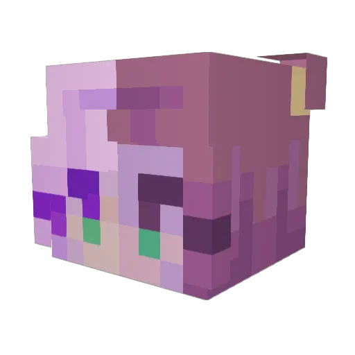 zobling Minecraft avatar head, 3D render