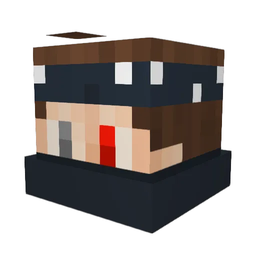zobooter Minecraft avatar head, 3D render