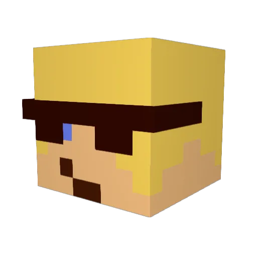 zockerdenis10 Minecraft avatar head, 3D render