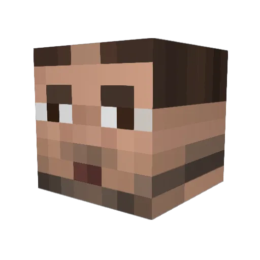 zocoss Minecraft avatar head, 3D render