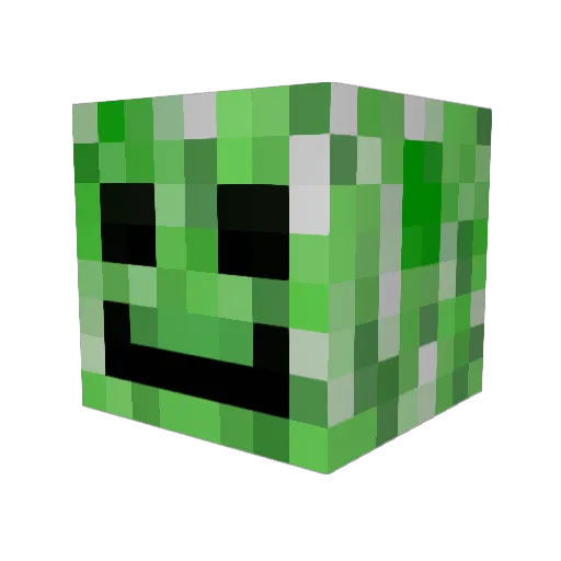 zodexx Minecraft avatar head, 3D render