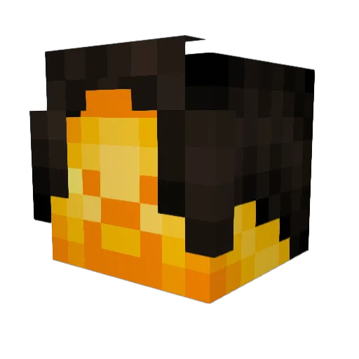 zodiak_og Minecraft avatar head, 3D render
