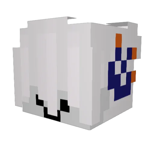zodual_gaming Minecraft avatar head, 3D render