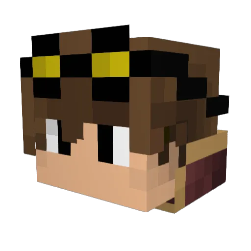 zoe145 Minecraft avatar head, 3D render