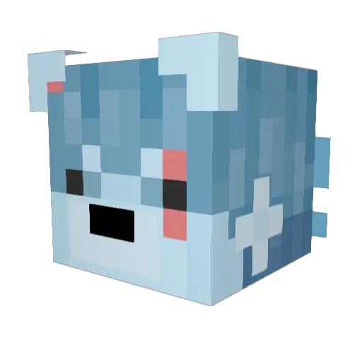 zoe_1000 Minecraft avatar head, 3D render