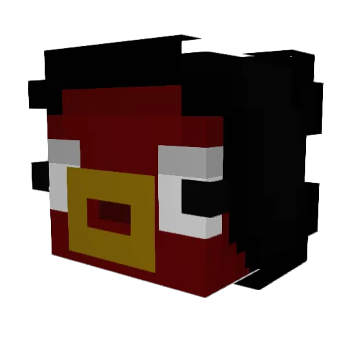 zoeey Minecraft avatar head, 3D render