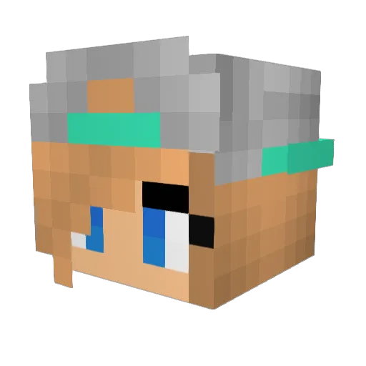 zoelovecake Minecraft avatar head, 3D render