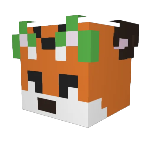 zoesaurx19 Minecraft avatar head, 3D render