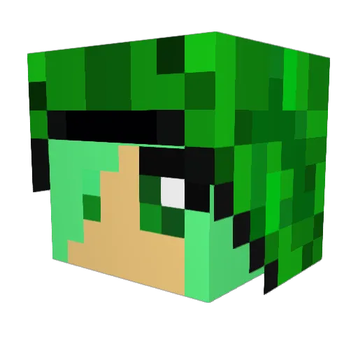 zoey20011234 Minecraft avatar head, 3D render