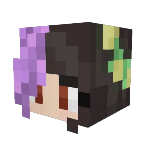 zoezome Minecraft avatar head, 3D render
