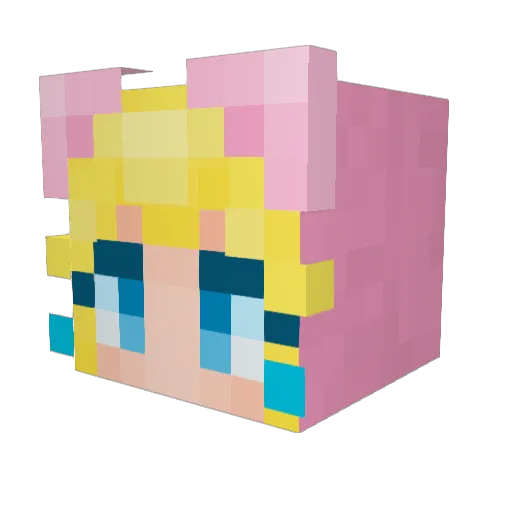 zoffuu Minecraft avatar head, 3D render