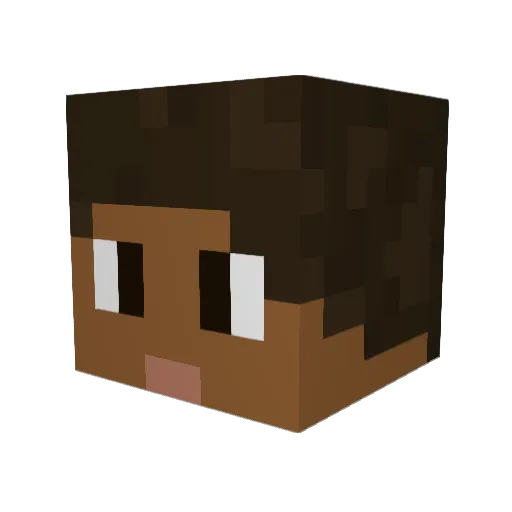zogoLP Minecraft avatar head, 3D render