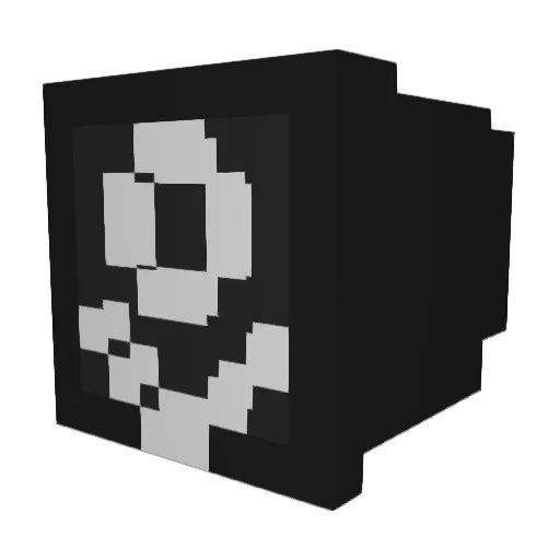 zogslop Minecraft avatar head, 3D render