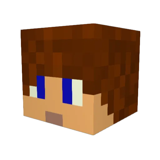 zoharo Minecraft avatar head, 3D render
