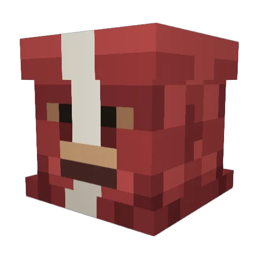 zohodi Minecraft avatar head, 3D render