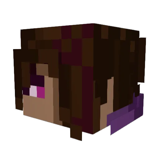 zoidoni Minecraft avatar head, 3D render