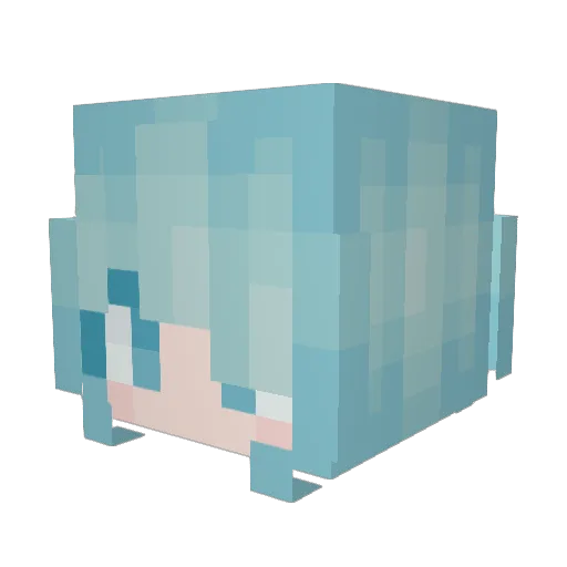 zoinkir Minecraft avatar head, 3D render