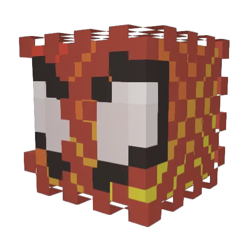 zoinksmoore Minecraft avatar head, 3D render