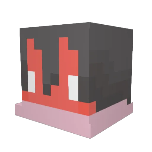 zoizoi_ Minecraft avatar head, 3D render