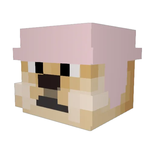 zolacfini Minecraft avatar head, 3D render