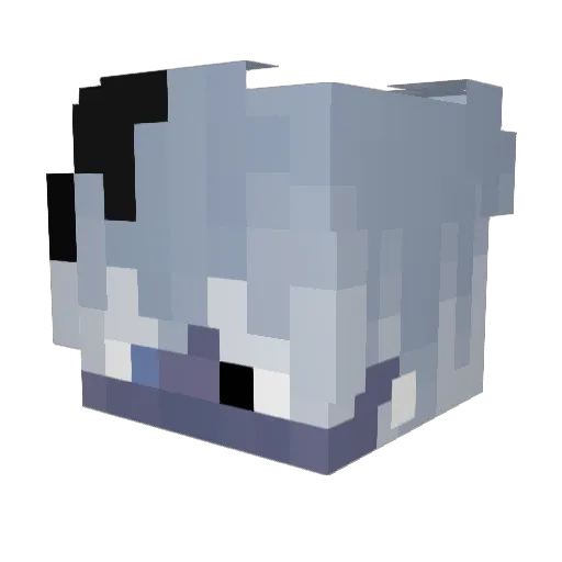 zoldest Minecraft avatar head, 3D render