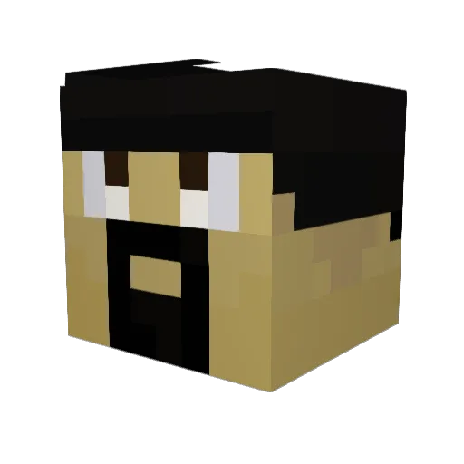 zolt123 Minecraft avatar head, 3D render