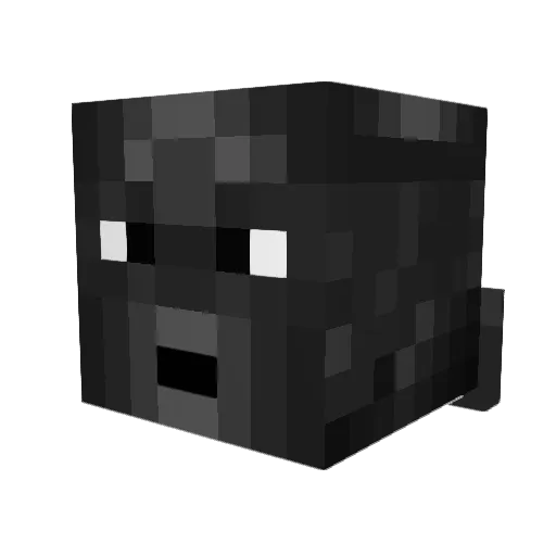 zolwik Minecraft avatar head, 3D render