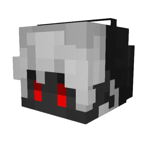 zombbz Minecraft avatar head, 3D render