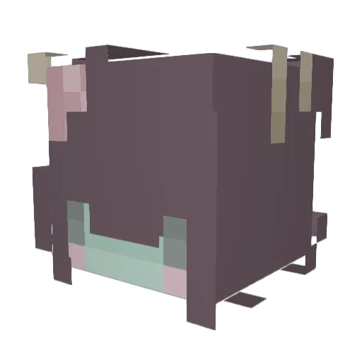 zombeko Minecraft avatar head, 3D render