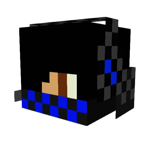 zombicore Minecraft avatar head, 3D render