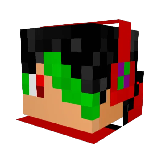 zombie22809 Minecraft avatar head, 3D render